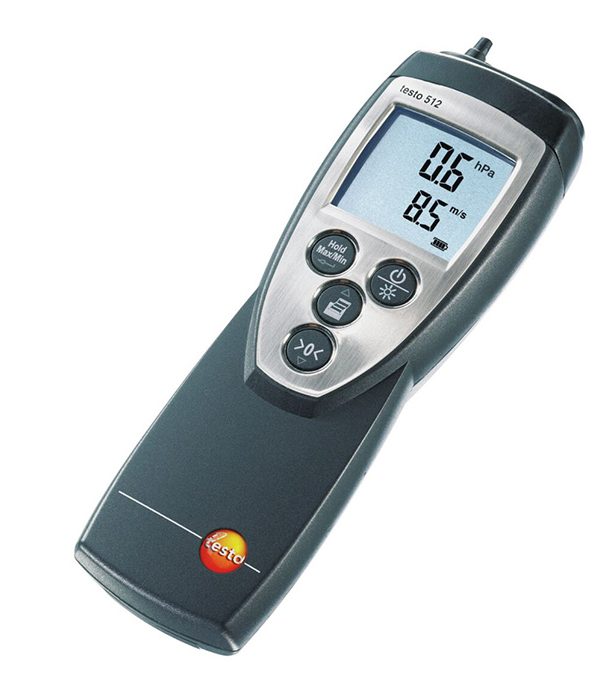 TESTO 512 Differential pressure measuring instrument for 0 to 2000 hPa