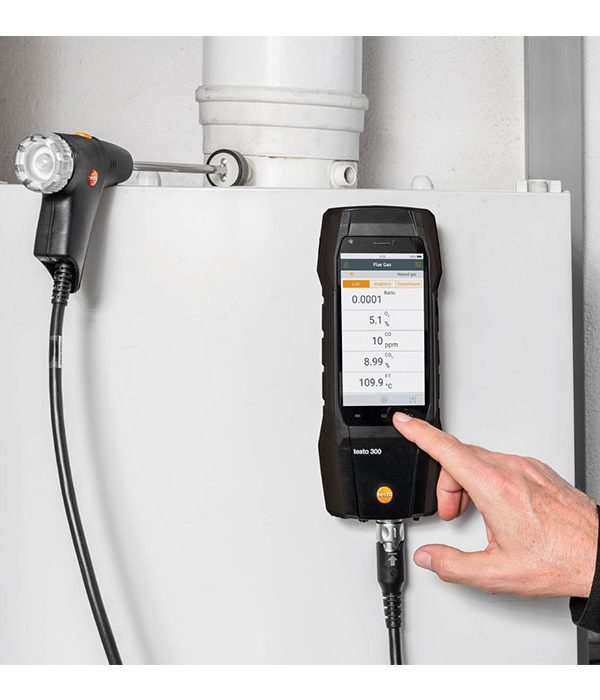 Testo 300 kit 1 with printer Flue gas analyzer (O2, CO up to 4,000 ppm)