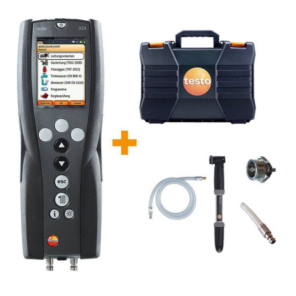 TESTO 324 basic set Pressure and leakage measuring instrument