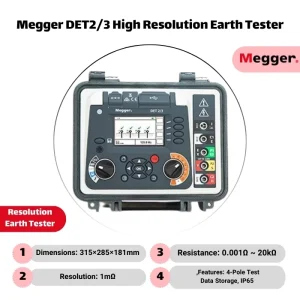 Megger DET2/3 High Resolution Earth Tester