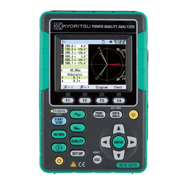 Kyoritsu 6315-00 Power Quality Analyzer with Bluetooth