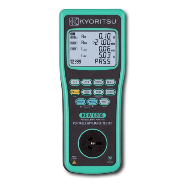Kyoritsu Portable Appliance Testers KEW 6205