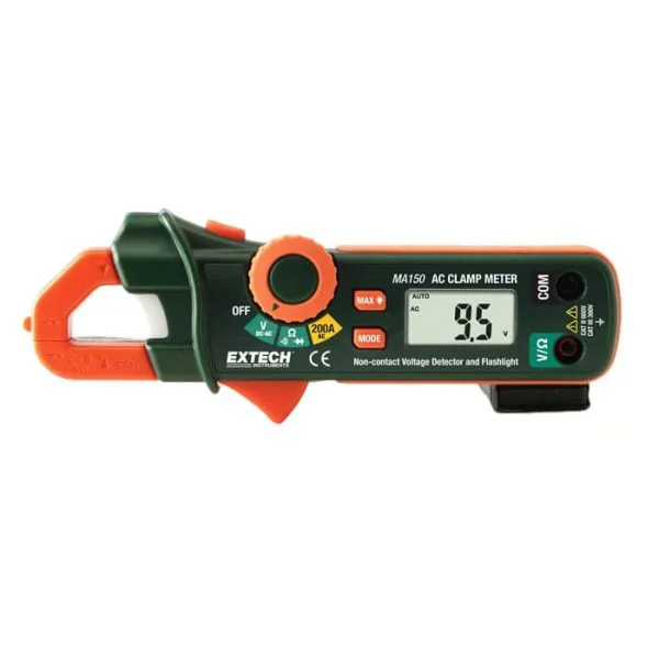 EXTECH MA150 200A Mini AC Clamp Meter NCV Detector