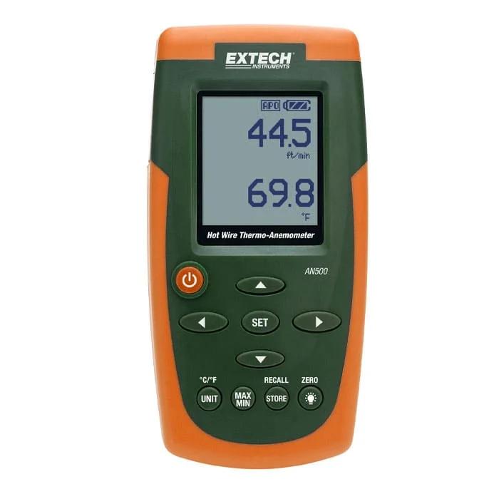 Extech AN500 Hot Wire CFM CMM Thermo Anemometer