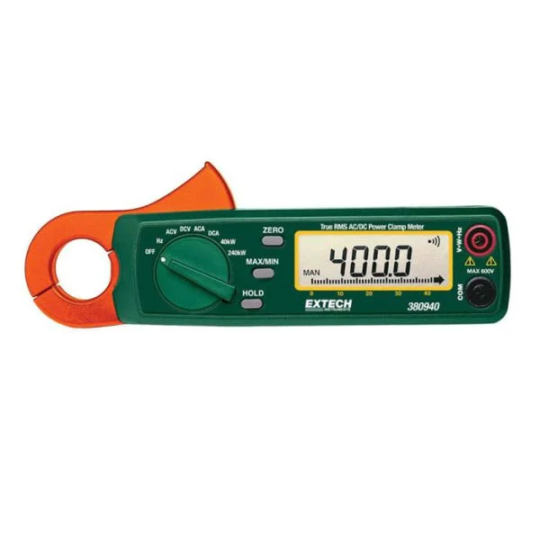 EXTECH 380940 True RMS AC/DC Watt Clamp-on