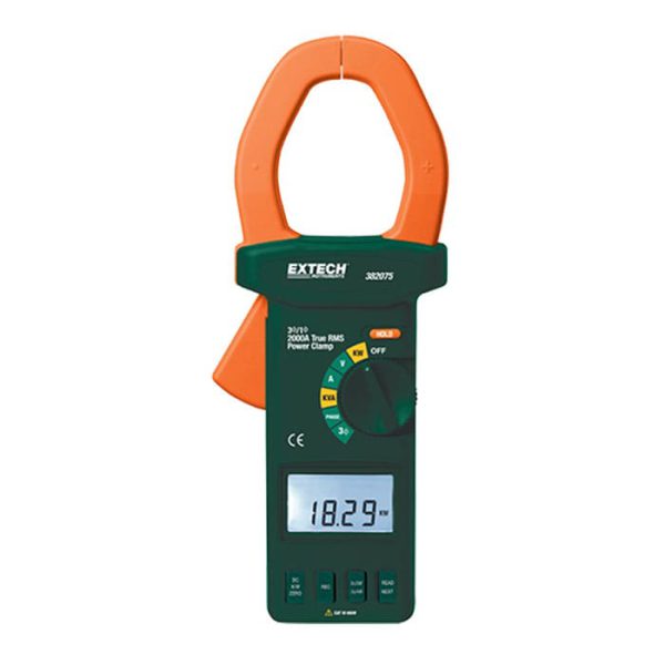 EXTECH 382075 2000A True RMS AC/DC 3-Phase Clamp-on Power Analyzer
