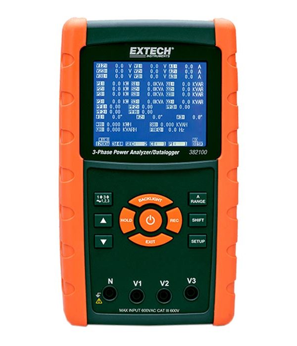 EXTECH 382100 Best three phase Datalogging Power Analyzer
