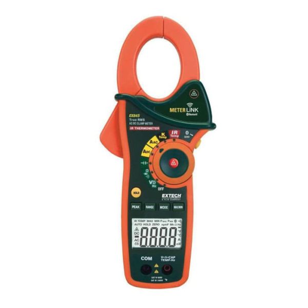 EXTECH EX845 1000A AC DC True RMS Clamp DMM with IR Thermometer and Bluetooth MeterLink