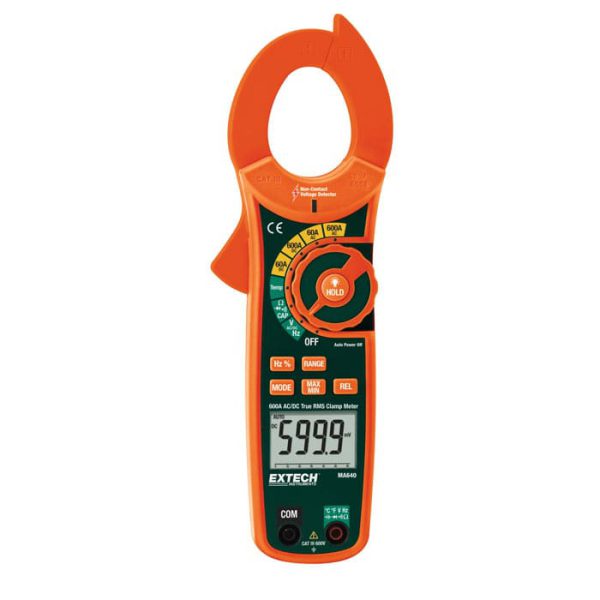 EXTECH MA640 600A True RMS AC DC Clamp Meter NCV