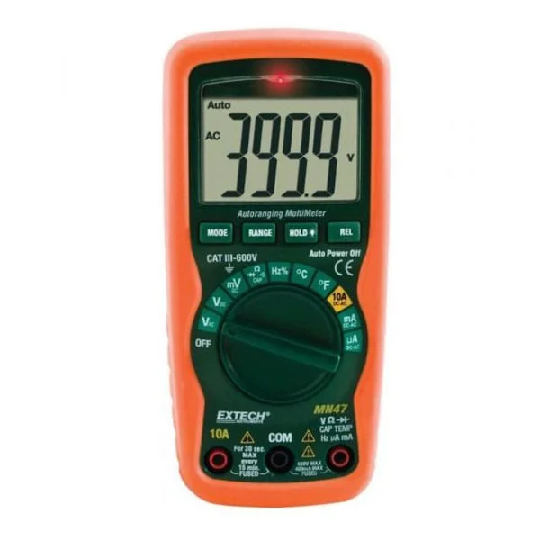 EXTECH MN47 Function Compact MultiMeter NCV