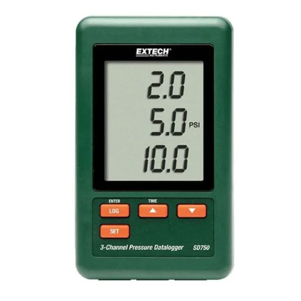 EXTECH SD750 3-Channel Pressure Datalogger