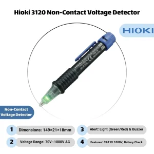 Hioki 3120 Non-Contact Voltage Detector, 70V to 1000V AC
