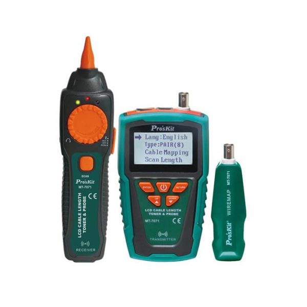 Specifications of Pro'sKit MT-7071 LCD Cable Length Toner and Probe Kit