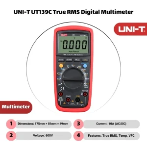 Uni T UT139C True RMS Digital Multimeter