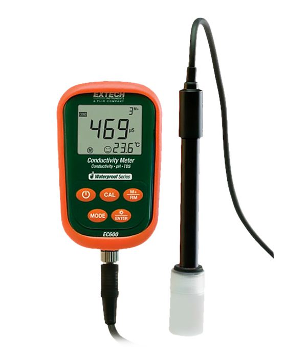 Extech EC600 pH mV Conductivity Salinity Temp Meter