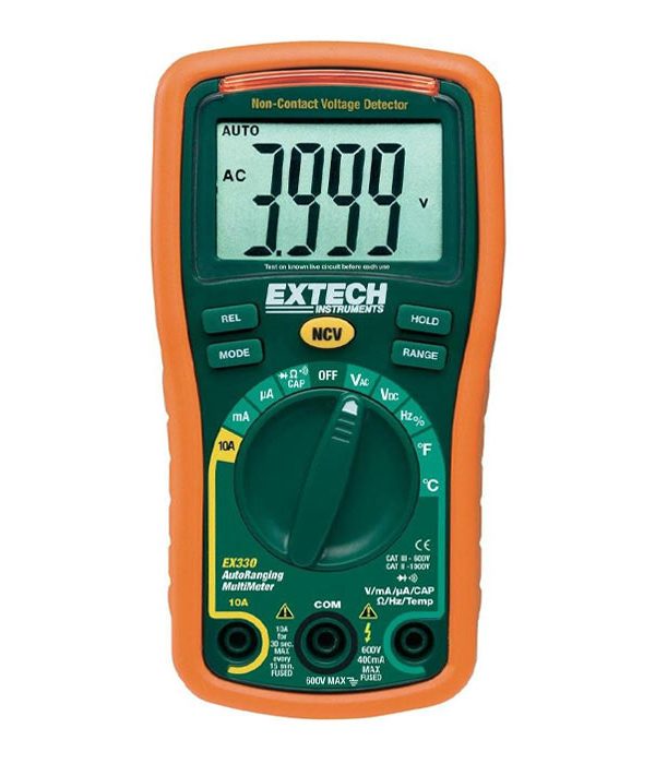 Extech EX330 Mini MultiMeter Non Contact Voltage Detector