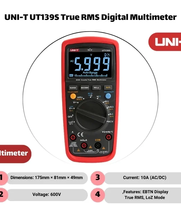 UNI-T UT139S True RMS Digital Multimeter