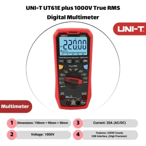 UNI-T UT61E plus 1000V True RMS Digital Multimeter