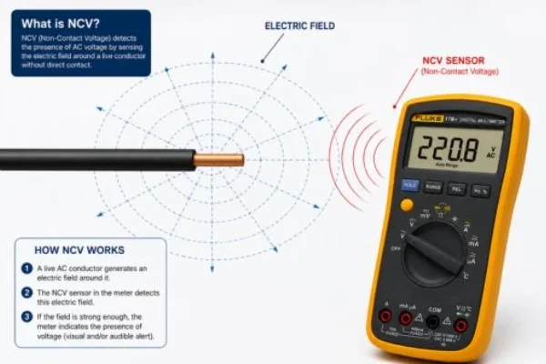 What is NCV Feature in multimeters? 3 Ncv Sensor Detection