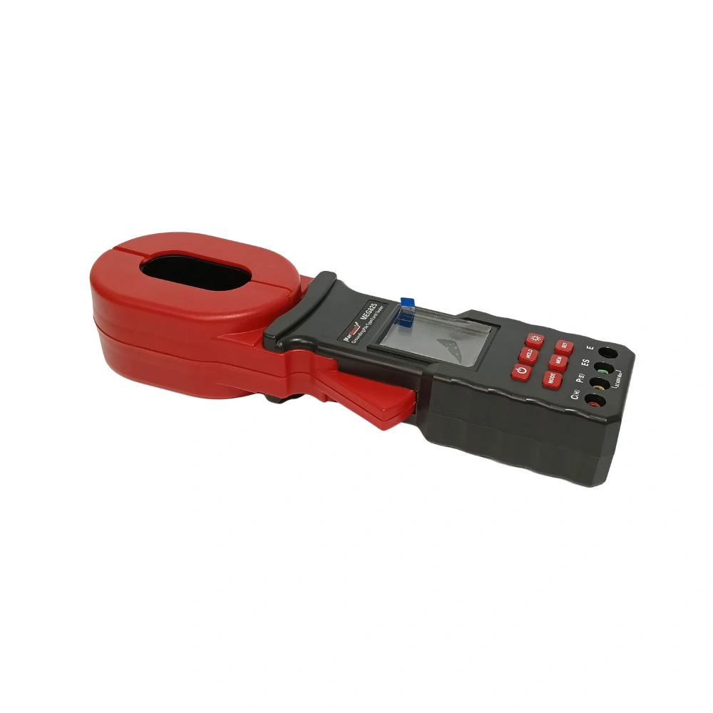 MarMonix MEG-825 clamp-on grounding resistance tester side angled view