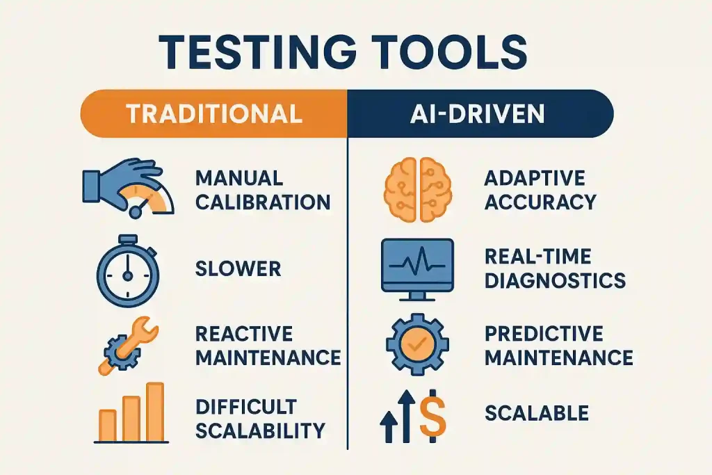 Comparison Of Traditional Testing Tools Vs Ai-Powered Smart Tools