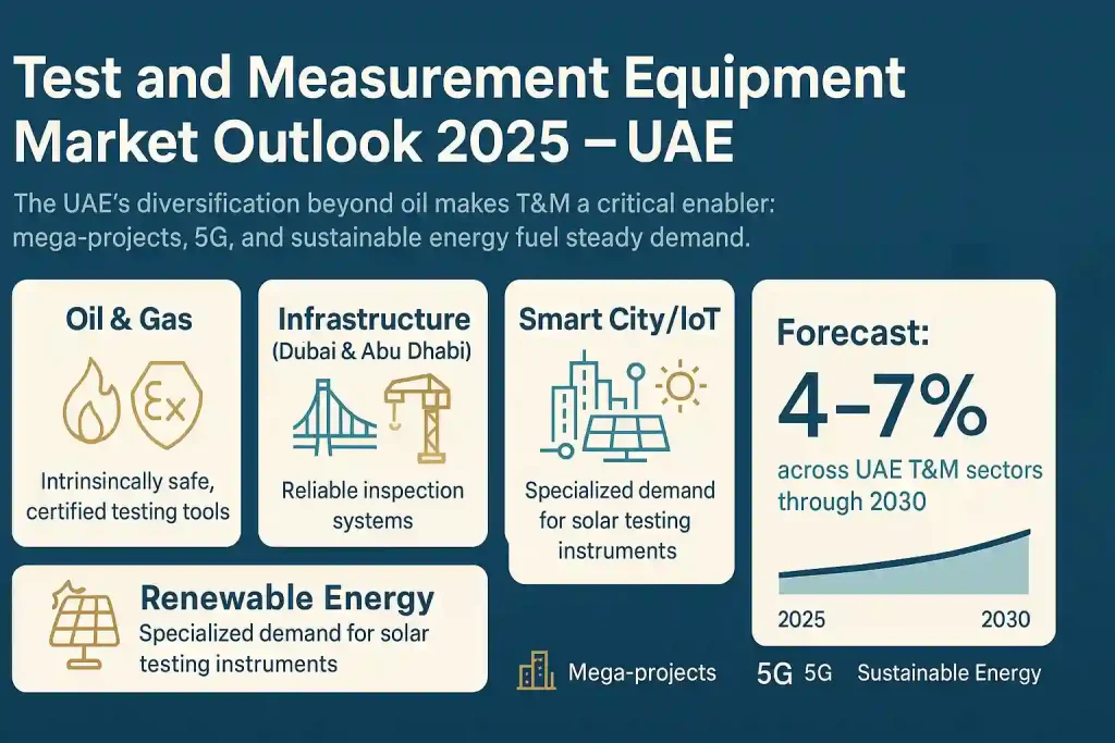 UAE Test & Measurement Market 2025: Growth Opportunities and Emerging Challenges 2 UAE Test & Measurement Market 2025 infographic