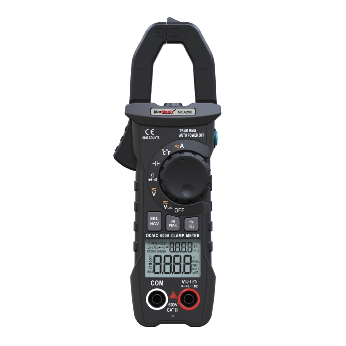 MarMonix MCA 206 Clamp Meter – True RMS, 600A Current & Multi-Function Tester