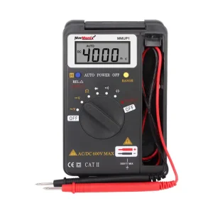 MarMonix MMU P1 Intelligent Pocket Digital Multimeter | 4000 Counts, True RMS, Flip Cover Design
