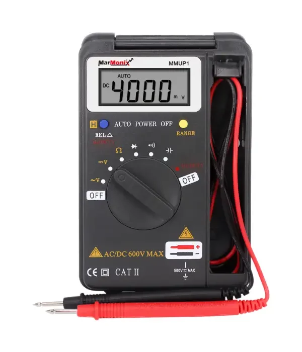 MarMonix MMU P1 Intelligent Pocket Digital Multimeter | 4000 Counts, True RMS, Flip Cover Design