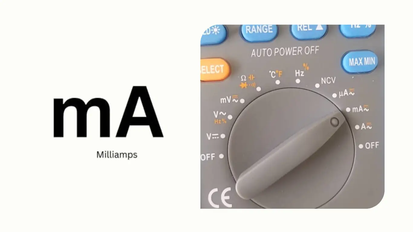 Milliamp Symbol In Multimeter