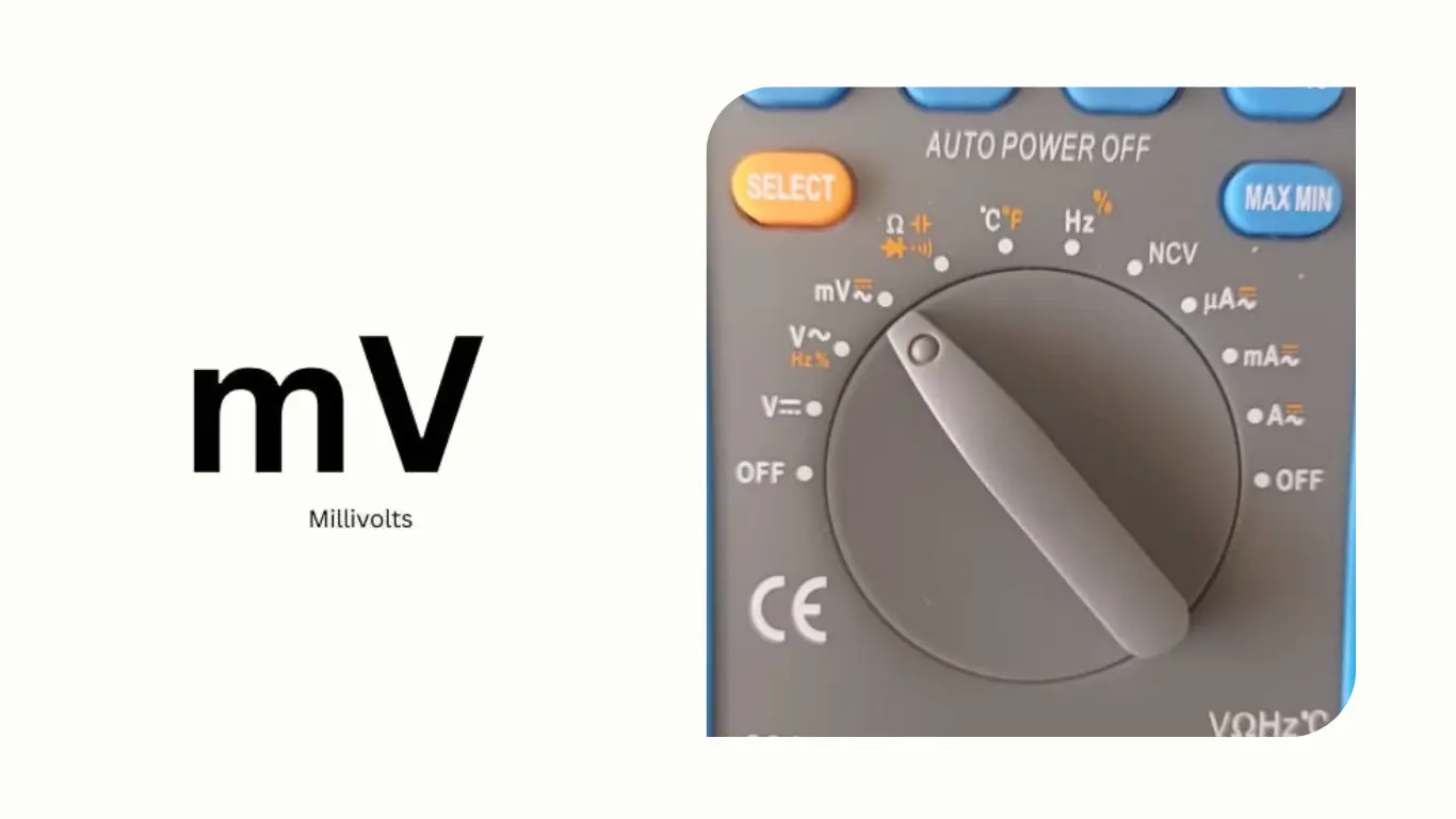 Ac Millivolts Symbol On Multimeter