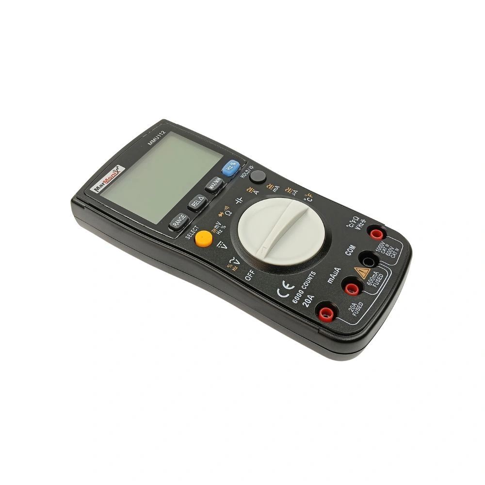 MarMonix MMU112 digital multimeter with LCD display and rotary function selector