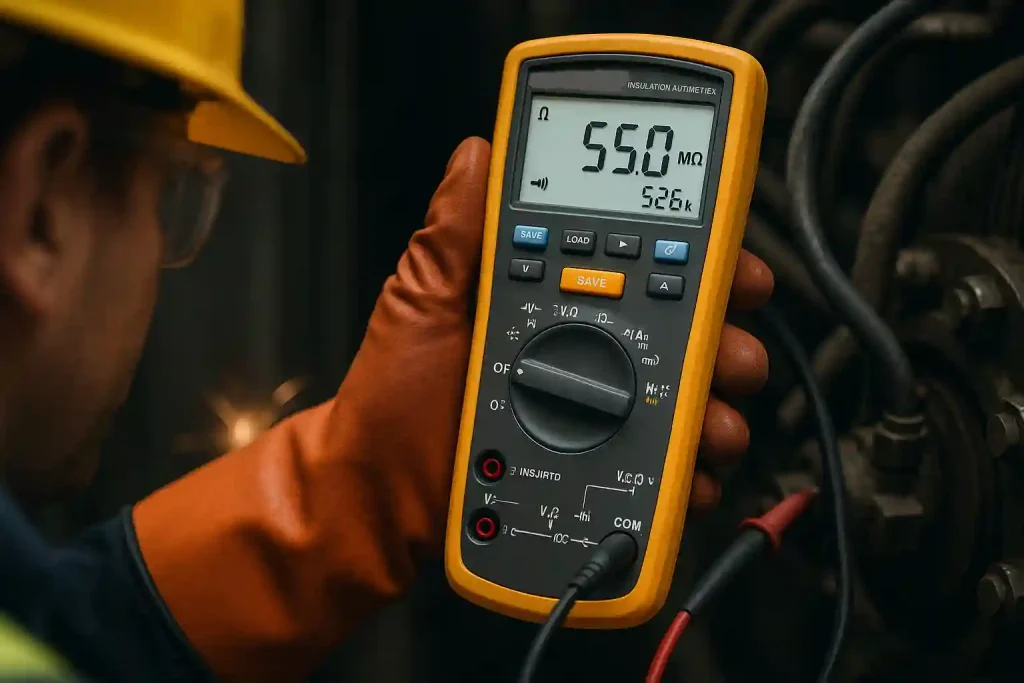 Test voltage options in Fluke 1587 and 1577