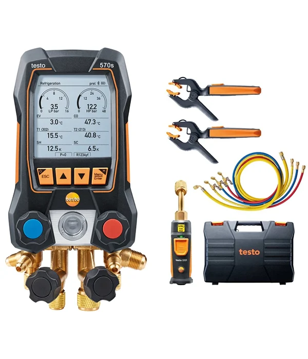 Testo 570s Smart Vacuum Kit with filling hoses