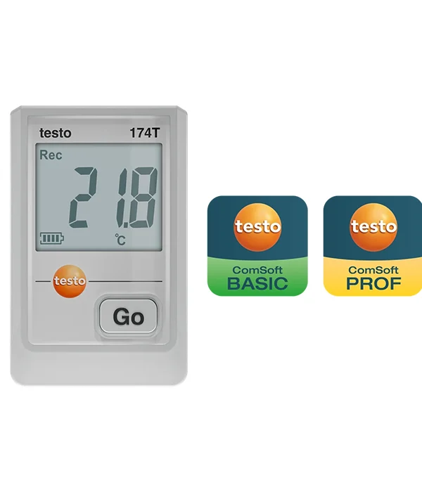testo 174 T - Mini temperature data logger with USB-C and PC software
