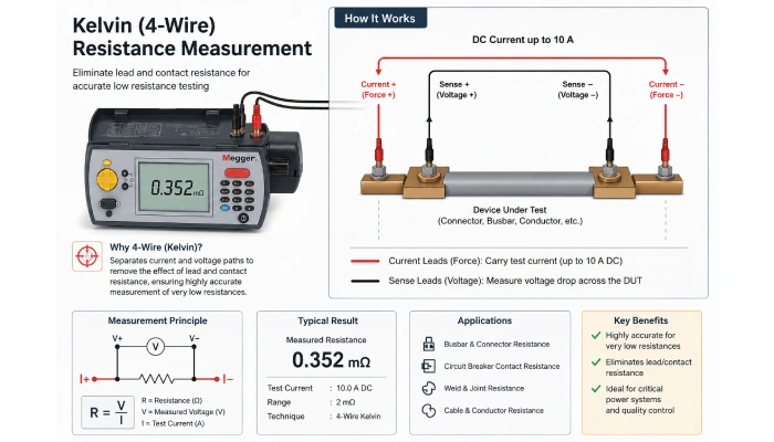 Megger DLRO10-NLS Review: 10 A Low-Resistance Ohmmeter (No Lead Set) 2 Megger Dlro10-Nls Low Resistance Testing Applications