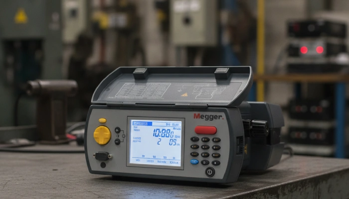 Megger DLRO10-NLS Review: 10 A Low-Resistance Ohmmeter (No Lead Set) 1 Megger Dlro10-Nls 10A Micro-Ohmmeter Front Panel And Digital Display