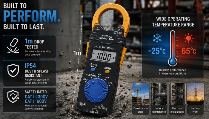 Hioki 3280‑10F Review: Compact 1000A AC Clamp Meter for Everyday Electrical Testing 3 3 6