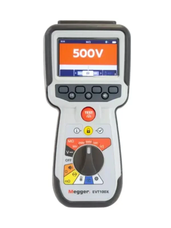 Megger EVT100X Electric Vehicle Tester with Bluetooth and CertSuite Asset support
