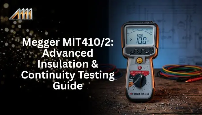 MOHAMMAD MAHDI Electronics Trading LLC | Test & Measuring Tools Supplier 113 Megger Mit410/2: Advanced Insulation &Amp; Continuity Testing Guide
