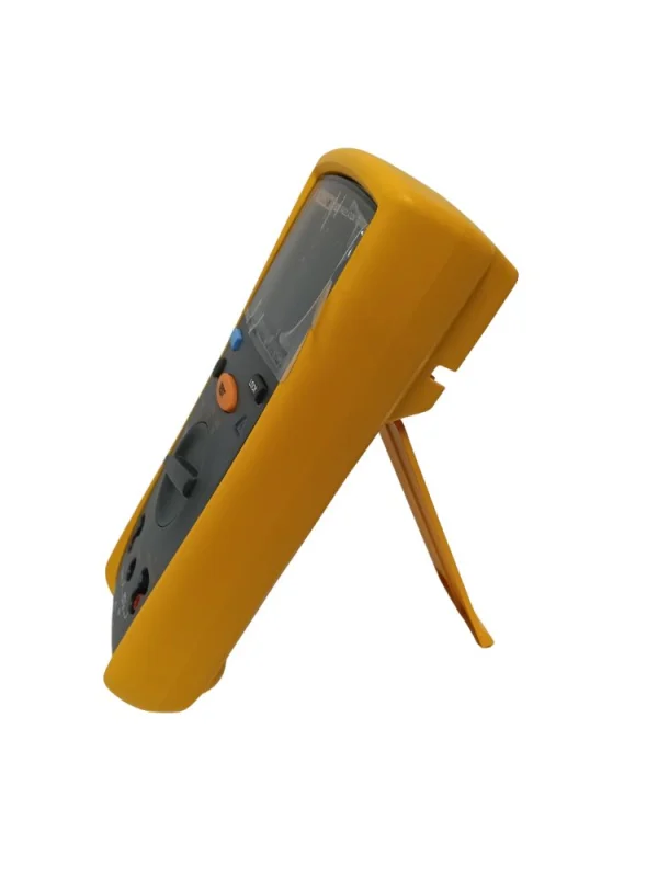 Side profile of Fluke 1503 Insulation Tester with built-in kickstand extended