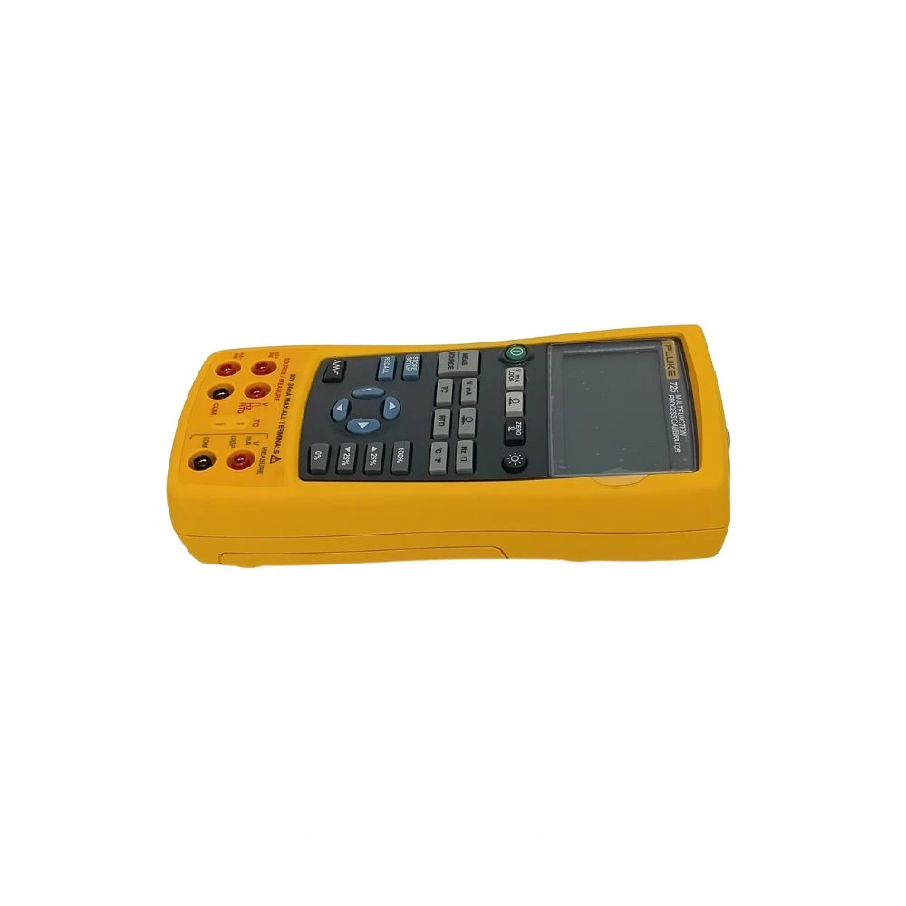 Side view of Fluke 725 Multifunction Process Calibrator