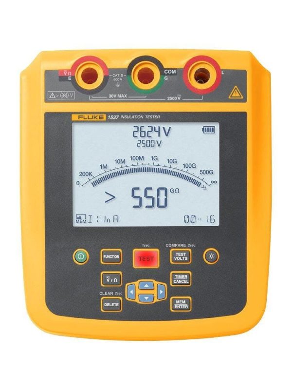 Fluke 1535 and 1537 Insulation Resistance Tester and Megohmmeters