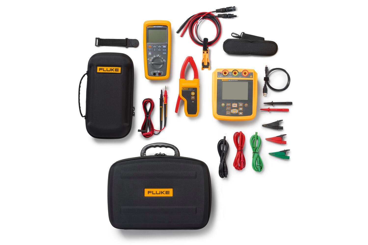 Solar Tools Kit with 1537 Insulation Resistance Tester and 283 FC/PV Solar Digital Multimeter, Wireless Current Clamp