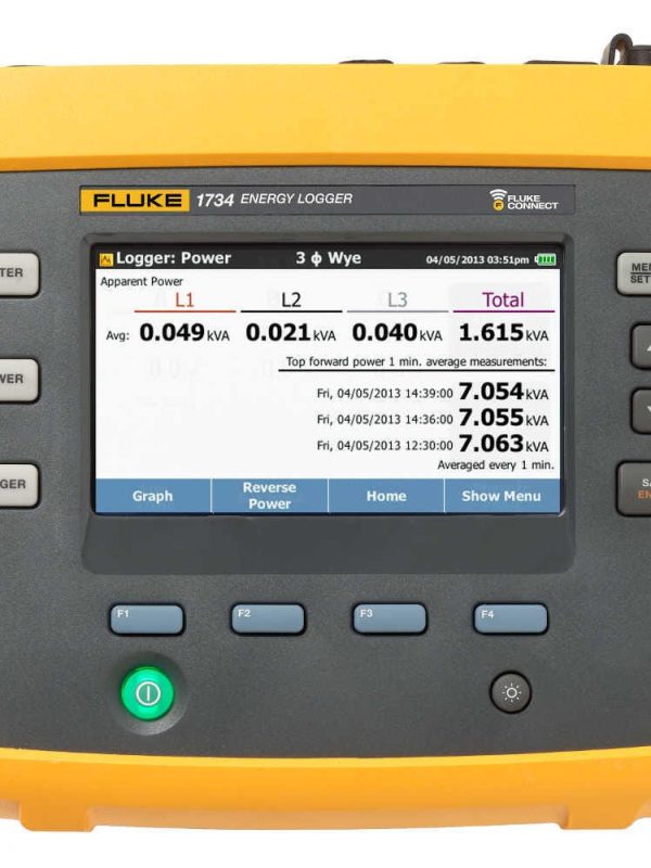 Fluke 1732 and 1734 Three Phase Power Measurement Logger