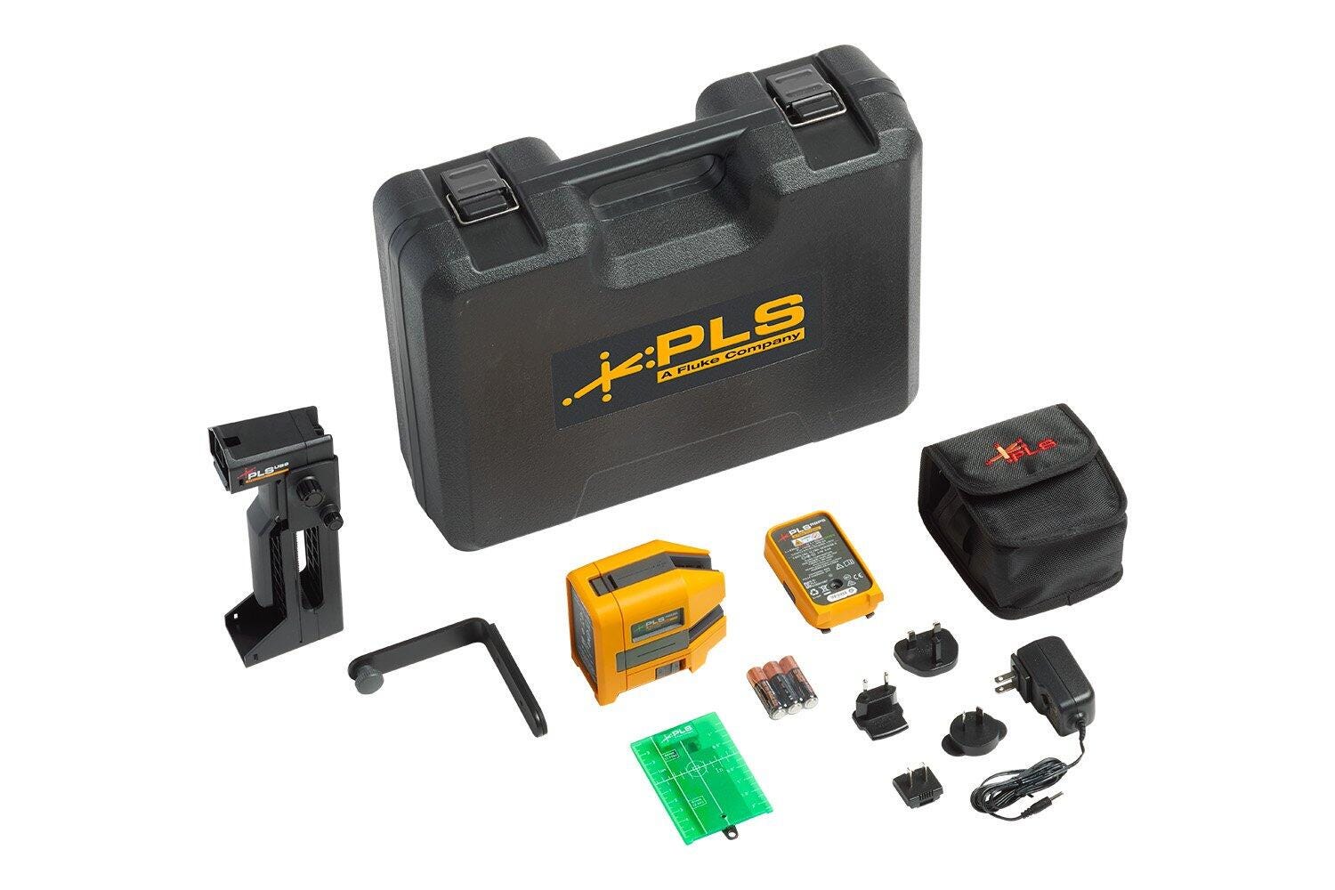 Fluke PLS 180G RBP Green Cross Line Laser Level Kit