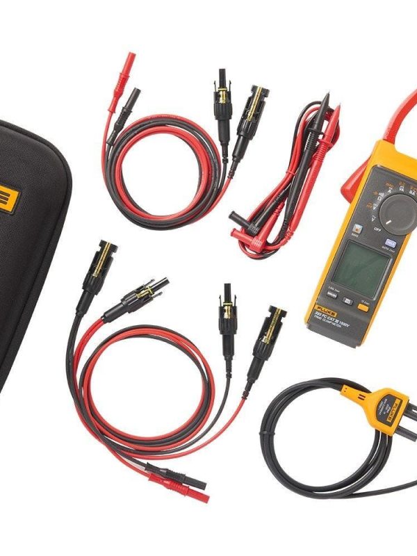 Fluke 393 FC Clamp Meter with Solar Test Leads