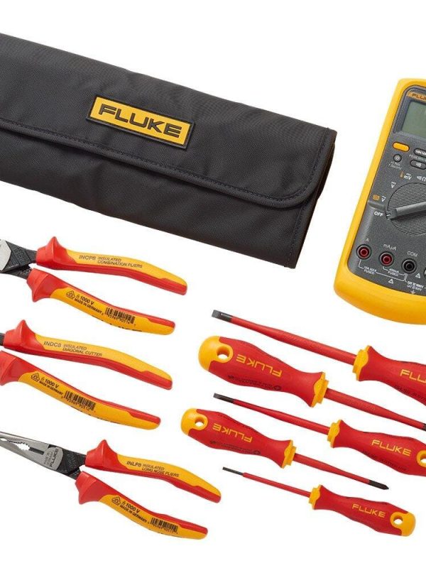 Fluke 87V Industrial Multimeter plus Insulated Hand Tools Starter Kit