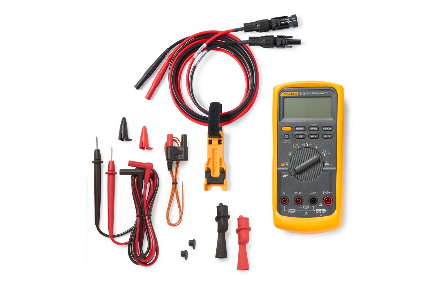 Fluke 87V Solar Tools Kit with TLPV1 Test Leads