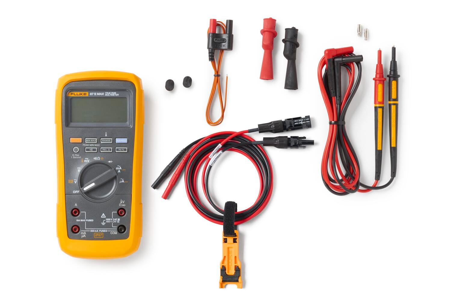 Fluke 87V Solar Tools Kit with TLPV1 Test Leads